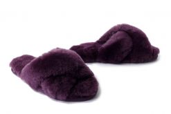 EMU AUSTRALIA W11573 Mayberry plum, kapcie damskie. Kapcie Emu Australia, bez wzorów, z wełny. Za 299.90 zł.