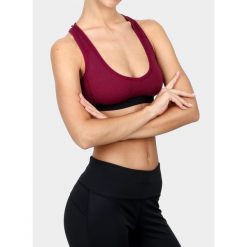 Stanik sportowy Sensor Merino DF Bra. Niebieskie biustonosze sportowe Sensor, bez wzorów. Za 125.99 zł.