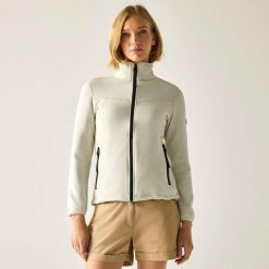 Bluza polarowa damska Florena z zamkiem błyskawicznym. Szare bluzy z kapturem Regatta, m, bez wzorów, z dzianiny, bez kaptura, trekkingowe. Za 199.99 zł.