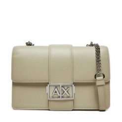 Torebka Armani Exchange. Brązowe kopertówki Armani Exchange, bez wzorów, wizytowe, bez dodatków. Za 489.99 zł.