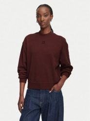 HUGO Bluza Daxandria 50527463 Brązowy Regular Fit. Brązowe bluzy Hugo, xs, bez wzorów, z bawełny, bez ramiączek, bez kaptura. Za 554.99 zł.