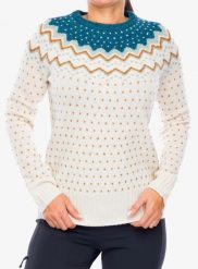 Sweter damski Fjallraven Ovik Knit Sweater. Białe swetry Fjällräven, na jesień, l, bez wzorów, z dzianiny, biznesowe, bez ramiączek. Za 661.09 zł.