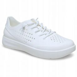 Buty Sportowe Sneakersy Dla Dorosłych Crocs InMotion Pacer. Białe buty treningowe Crocs, bez wzorów, z materiału, bez zapięcia. Za 349.99 zł.