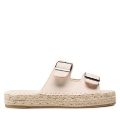 Espadryle Jenny Fairy. Brązowe espadryle Jenny Fairy, bez wzorów, bez obcasa. Za 99.99 zł.