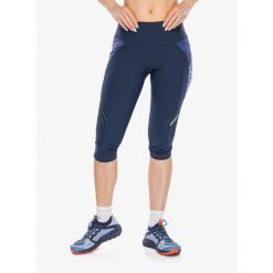 Legginsy do biegania damskie Crazy Mid-Short Pressure. Niebieskie legginsy Crazy, bez wzorów, sportowe. Za 503.99 zł.