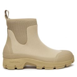 Botki Tretorn. Brązowe botki Tretorn, bez wzorów, bez obcasa, na płaskiej podeszwie, bez zapięcia. Za 389.99 zł.