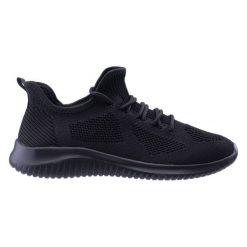 Buty Martes Essentials Emidy Teen 92800595290 czarne. Czarne buty treningowe bez wzorów, bez zapięcia. Za 123.64 zł.