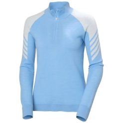 Damski sweter 1/2 zip Helly Hansen Lifa. Niebieskie swetry Helly Hansen, xl, bez wzorów, z materiału, eleganckie, bez ramiączek. Za 525.50 zł.