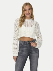 ONLY Sweter Milla 15300575 Écru Regular Fit. Swetry ONLY, s, bez wzorów, z syntetyku, bez ramiączek. Za 69.99 zł.