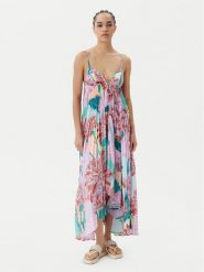 Maaji Sukienka letnia Japanese Eden Parrot PT2575CLD001 Kolorowy Regular Fit. Sukienki Maaji, s, bez wzorów, z syntetyku, bez kołnierzyka, bez ramiączek. Za 439.99 zł.