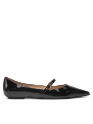 Stuart Weitzman Półbuty Emilia Mary Jane Fla SH288 Czarny. Czarne półbuty wsuwane Stuart Weitzman, bez wzorów, z lakierowanej skóry, bez obcasa, na płaskiej podeszwie. Za 999.99 zł.