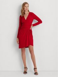 Lauren Ralph Lauren Sukienka codzienna 250918987002 Czerwony Regular Fit. Czerwone sukienki Lauren Ralph Lauren, na co dzień, bez wzorów, z syntetyku, bez kołnierzyka, bez ramiączek, proste. Za 549.99 zł.