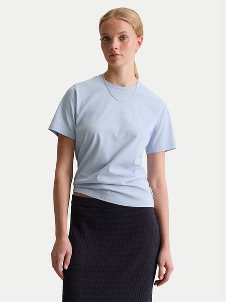 Marc O'Polo Denim T-Shirt 500 0006 452 Błękitny Regular Fit. Niebieskie t-shirty Marc O'Polo DENIM, l, bez wzorów, z bawełny, bez kołnierzyka, bez ramiączek. Za 89.99 zł.