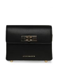 Steve Madden Torebka Bminsk SM13001388-02002-BLK Czarny. Czarne kopertówki Steve Madden, bez wzorów, ze skóry, wizytowe, bez dodatków. Za 269.99 zł.