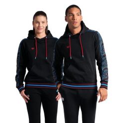 Bluza Arena Fireflow Hooded Sweat Inserts z kapturem. Czarne bluzy Arena, xl, bez wzorów, z bawełny, sportowe, bez ramiączek, z kapturem. Za 313.07 zł.