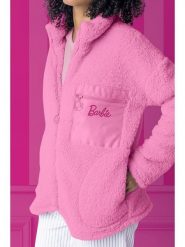 Barbie Bluza "Barbie" w kolorze jasnoróżowym rozmiar: L. Różowe bluzy Barbie, l, z aplikacjami, bez ramiączek, bez kaptura. Za 165.99 zł.