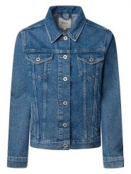 Pepe Jeans Kurtka dżinsowa - Regular fit - w kolorze niebieskim rozmiar: XS. Niebieskie kurtki Pepe Jeans, xs, z aplikacjami, z bawełny, bez kaptura. Za 189.29 zł.