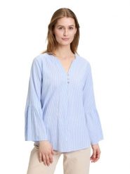 CARTOON Bluzka w kolorze błękitno-białym rozmiar: 34. Niebieskie bluzki Cartoon, bez wzorów, z bawełny, bez kołnierzyka, bez ramiączek. Za 113.99 zł.