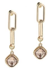 Otazu Pozłacane kolczyki-wkrętki z kryształami rozmiar: onesize. Żółte kolczyki Otazu, z kryształem, pozłacane. Za 86.99 zł.