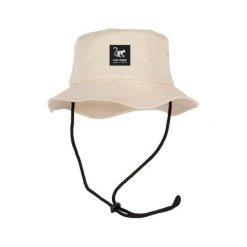 Kapelusz trekkingowy z sznurkiem – bawełna – S/M (Piasek). Brązowe kapelusze SURF MONKEY, bez wzorów, z bawełny. Za 159.95 zł.