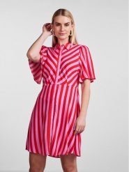 YAS Sukienka koszulowa Savanna 26029347 Fioletowy Regular Fit. Fioletowe sukienki YAS, xs, bez wzorów, z wiskozy, bez kołnierzyka, bez ramiączek, koszulowe. Za 179.99 zł.