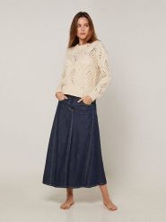 Rodier Sweter w kolorze kremowym rozmiar: S. Brązowe swetry Rodier, s, bez wzorów, z bawełny, bez ramiączek. Za 326.99 zł.