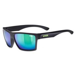 Okulary Uvex przeciwsłoneczne Lgl 29 Black Matt Green. Czarne okulary przeciwsłoneczne UVEX, bez wzorów. Za 219.90 zł.
