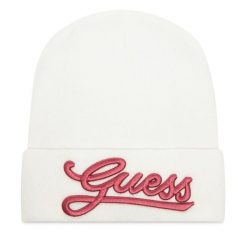 Czapka Guess. Czapki zimowe Guess, z aplikacjami. Za 159.99 zł.