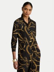 LAUREN RALPH LAUREN Koszula 200P14013001 Czarny Regular Fit. Czarne koszule Lauren Ralph Lauren, m, bez wzorów, z syntetyku, bez kołnierzyka, bez ramiączek. Za 689.99 zł.
