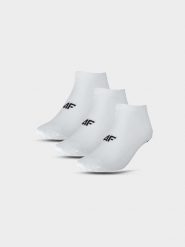 4F Skarpety casual przed kostkę (5-pack) damskie - białe 35-38. Białe skarpetki 4f, bez wzorów, z bawełny. Za 54.99 zł.