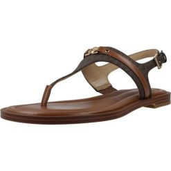 Sandały MICHAEL KORS MANDY THONG Brązowy. Brązowe sandały Michael Kors Access, bez wzorów, ze skóry, sportowe, bez obcasa, bez zapięcia. Za 479.99 zł.