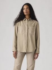 Levi's Koszula "Teodora" w kolorze beżowym rozmiar: M. Brązowe koszule Levi's, m, bez wzorów, z bawełny, bez kołnierzyka, bez ramiączek. Za 175.31 zł.