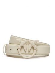 Pinko Pasek Damski Love Berry H3 Belt. PE 24 PLT01 100125 A1K2 Biały. Białe paski Pinko, bez wzorów, ze skóry. Za 419.99 zł.