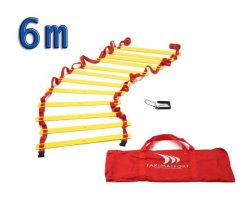 Drabinka gimnastyczna do ćwiczeń koordynacyjna Yakimasport 6m + torba. Białe torby sportowe YAKIMASPORT, bez wzorów, z materiału. Za 79.00 zł.