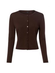 Opus Damska kurtka z dżerseju - Sandros Kobiety brązowy jednolity, 44. Brązowe kurtki Opus, bez wzorów, z bawełny, bez kaptura. Za 299.95 zł.