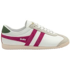 Damskie zamszowe buty sportowe Gola Bullet Pure. Białe buty treningowe Gola, bez wzorów, z zamszu, bez zapięcia. Za 417.00 zł.