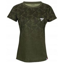 Koszulka T-Shirt tenisowa damska Tecnifibre X-Loop Tee. Zielone t-shirty TECNIFIBRE, bez wzorów, sportowe, bez kołnierzyka, bez ramiączek. Za 236.00 zł.