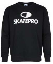 Odzież Bluza sportowa unisex SkatePro Crew Neck - L - Czarny. Czarna bluzy z kapturem SKATEPRO, na jesień, l, bez wzorów, z bawełny, bez kaptura. Za 138.99 zł.