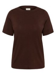 KAFFE curve Sweter w kolorze brązowym rozmiar: S. Brązowe swetry KAFFE curve, s, bez wzorów, z wiskozy, klasyczne, bez ramiączek. Za 137.95 zł.