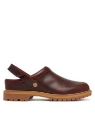 Timberland Klapki Convertible Clog TB0A2PSBEIW1 Bordowy. Czerwone klapki Timberland, bez wzorów, z nubiku, bez obcasa, bez zapięcia. Za 749.99 zł.