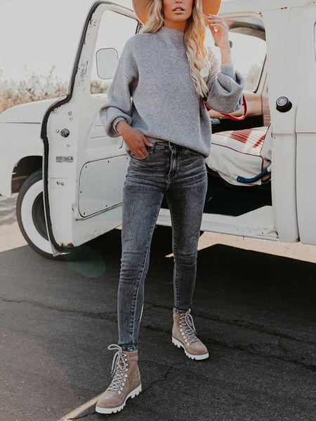 LA Angels Sweter w kolorze szarym rozmiar: M. Szare swetry LA Angels, m, bez wzorów, bez ramiączek. Za 231.68 zł.