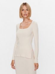 Max Mara Leisure Sweter Timore 23336603 Écru Slim Fit. Swetry Max Mara Leisure, l, bez wzorów, z wiskozy, bez ramiączek. Za 879.99 zł.