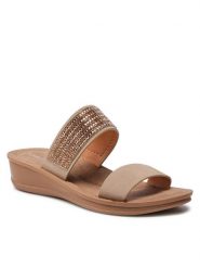 Clara Barson Klapki WSS20581-01 Brązowy. Brązowe klapki Clara Barson, bez wzorów, ze skóry, bez obcasa, bez zapięcia. Za 89.99 zł.