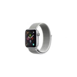Apple Watch 4 40mm Koperta z aluminium w kolorze srebrnym z opaską sportową w kolorze porcelanowym. Białe zegarki sportowe Apple. Za 1,819.00 zł.
