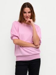 Kaffe Sweter Lone 10508368 Różowy Regular Fit. Czerwone swetry Kaffe, m, bez wzorów, z wiskozy, bez ramiączek. Za 99.99 zł.