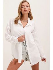 Bigdart Bluzka w kolorze białym rozmiar: 36. Białe bluzki Bigdart, bez wzorów, bez kołnierzyka, bez ramiączek. Za 78.99 zł.