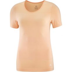 Koszulka turystyczna damska SALOMON ELEVATE MOVE ONE. Czerwone t-shirty sportowe Salomon, xs, bez wzorów, z materiału, bez ramiączek, trekkingowe. Za 219.99 zł.