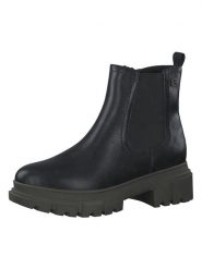 S.Oliver Botki w kolorze czarno-oliwkowym rozmiar: 39. Brązowe botki S.Oliver, bez wzorów, bez obcasa, bez zapięcia. Za 100.52 zł.