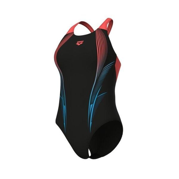 Damski kostium kąpielowy 1-częściowy Arena Blast V Back. Czarne stroje jednoczęściowe Arena, bez wzorów, sportowe. Za 249.50 zł.