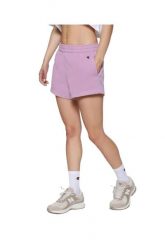 Spodenki sportowe damskie Champion Shorts. Fioletowe szorty sportowe Champion, bez wzorów, z bawełny. Za 88.49 zł.